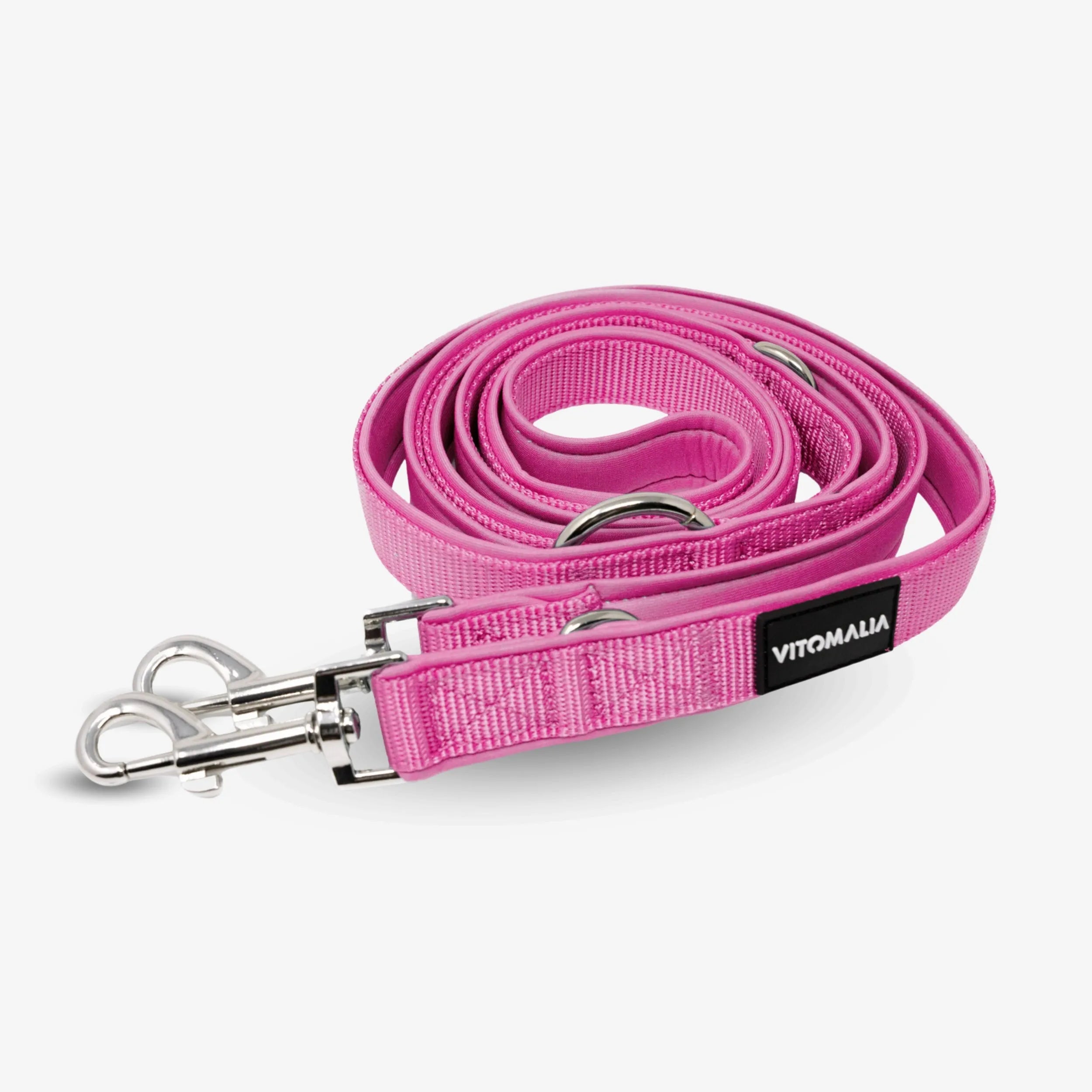 Correa para perro ajustable clásica rosa