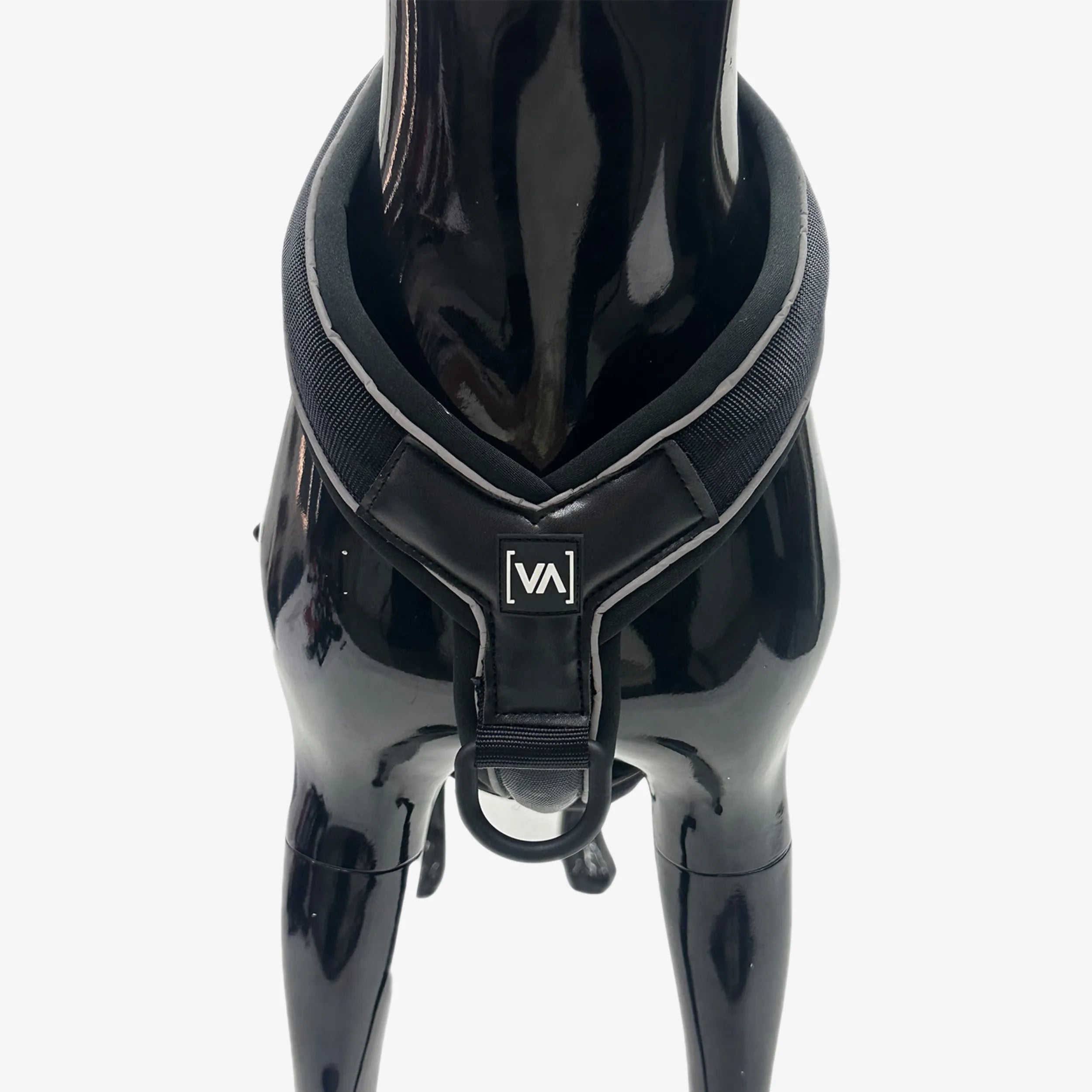 Leichtes Y-Hundegeschirr mit Reflextionsstreifen in Schwarz - Vitomalia - Easy Go Edition Hundegeschirr