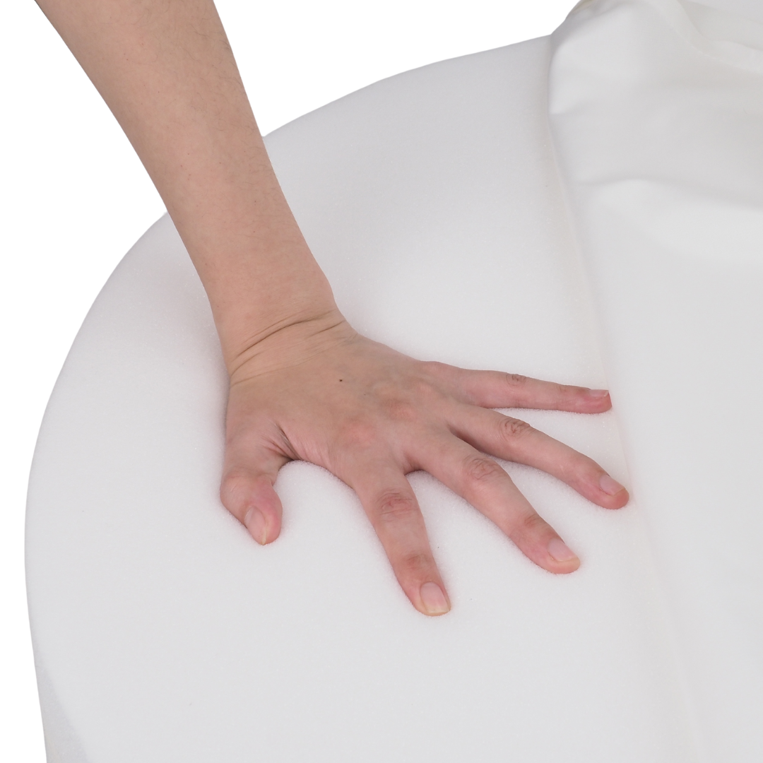 Orthopädisches Donut Hundebett – RePET Linen in Anthrazit