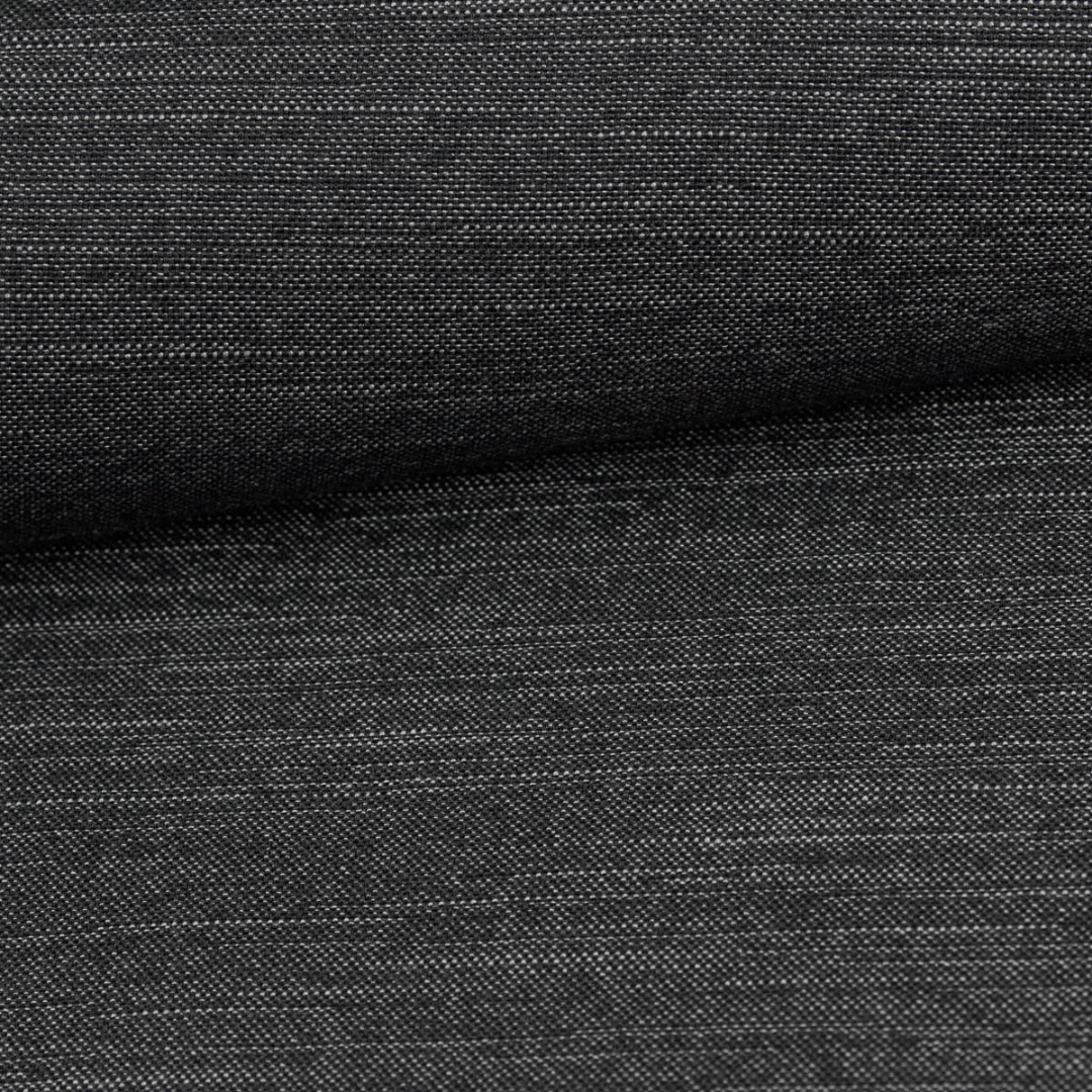 Ergonomic square dog cushion - RePET Linen in anthracite