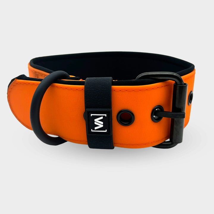 Water collar with textured HydroTex surface and protruding inner lining in orange - Aqua Edition