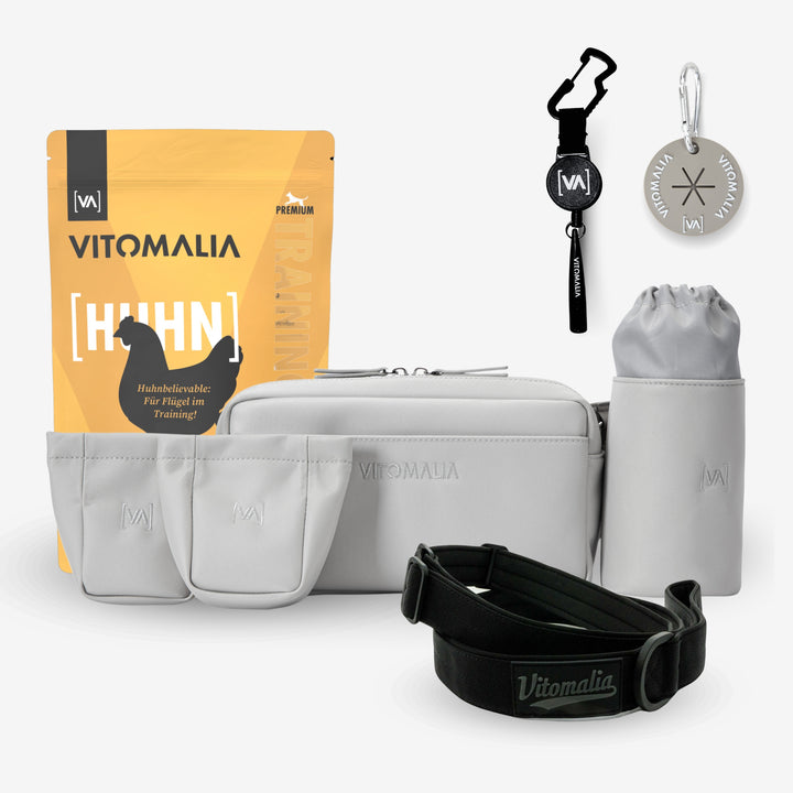 Bundle - Gassi-Complete-Set-Grey-Chicken - With practical Waist Bag