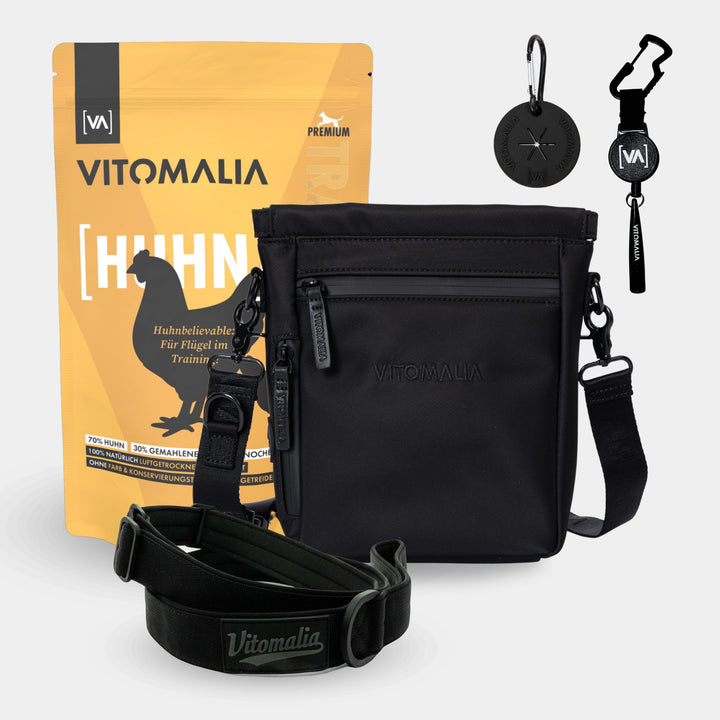 Bundle - Gassi-Complete-Set-Black-Chicken - With stylish Shoulder Bag