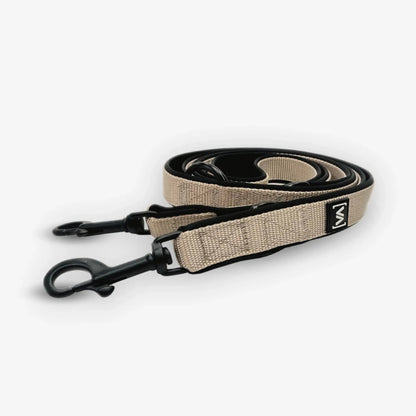 Bundle Classic Nero Edition Beige Set - Collar + 2.2m triple adjustable Dog Leash