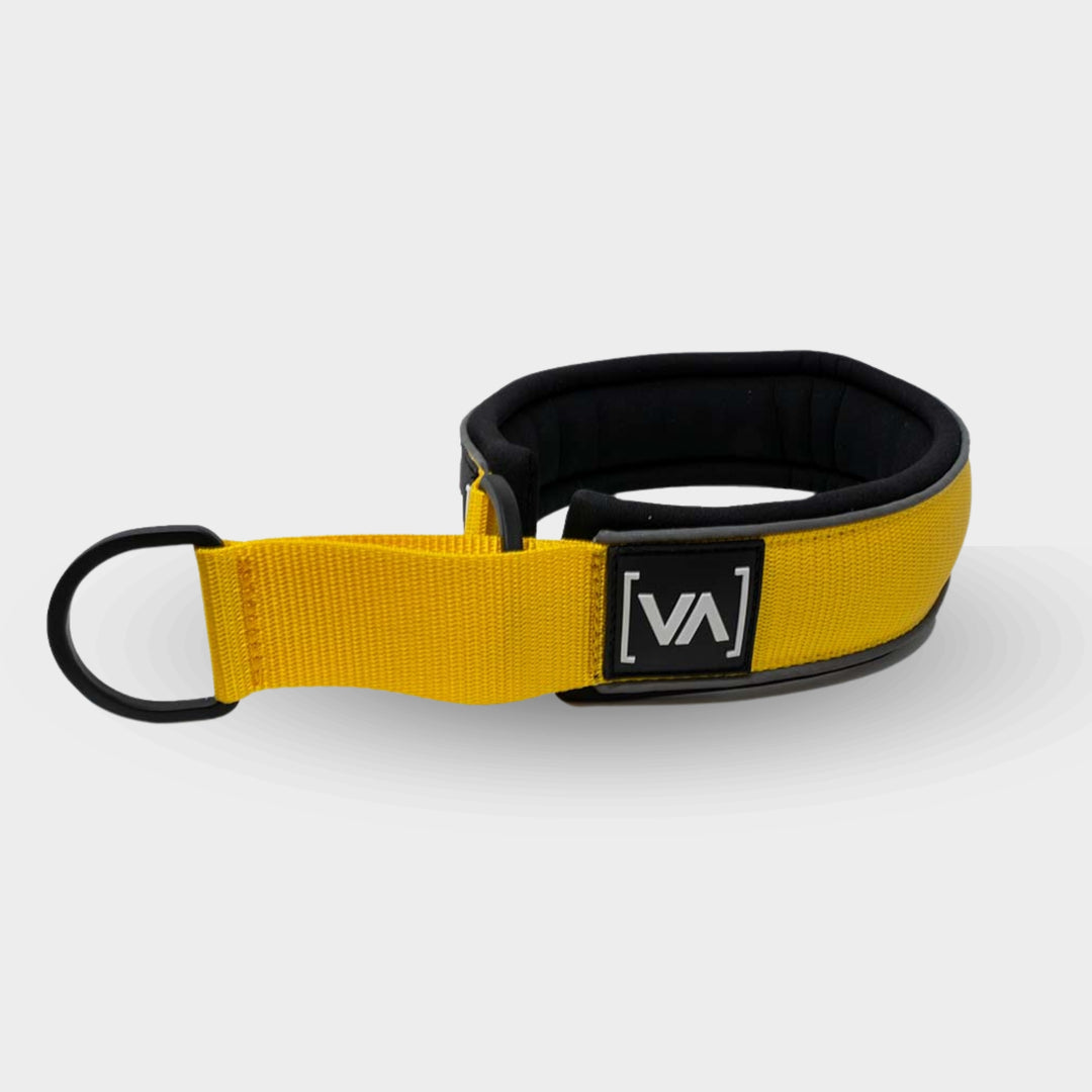 Collar reflectante amarillo para perros - Con función anti-estrangulamiento