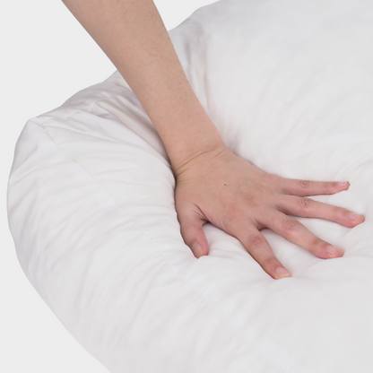 Cojín cuadrado ergonómico para perros - RePET Linen en antracita