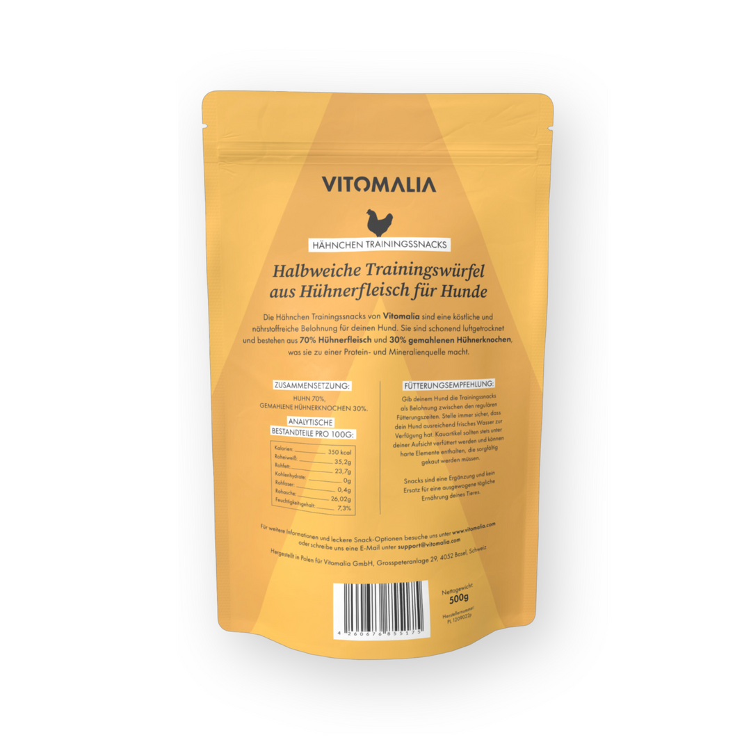 Huhn Trainingssnacks - 500g - Vitomalia - Trainingssnacks