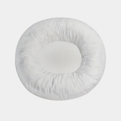 Orthopädisches Donut Hundebett – RePET Linen in Beige