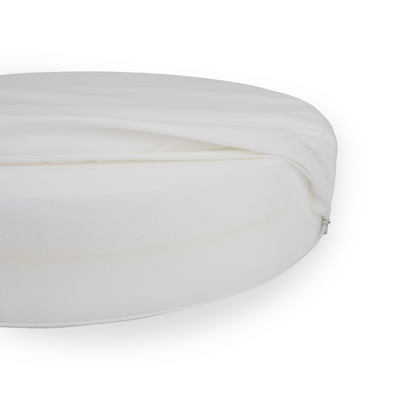 Orthopaedic donut Dog Bed - RePET Linen in light grey