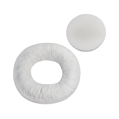 Orthopaedic donut Dog Bed - RePET Linen in light grey