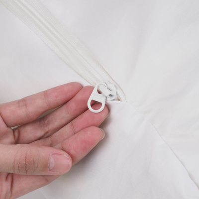 Orthopaedic donut Dog Bed - RePET Linen in light grey