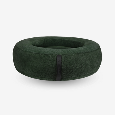 Orthopaedic donut Dog Bed - RePET Teddy in forest green