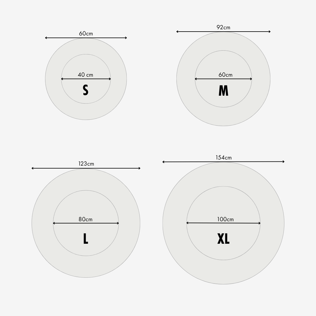 Orthopädisches Donut Hundebett – RePET Linen in Hellgrau