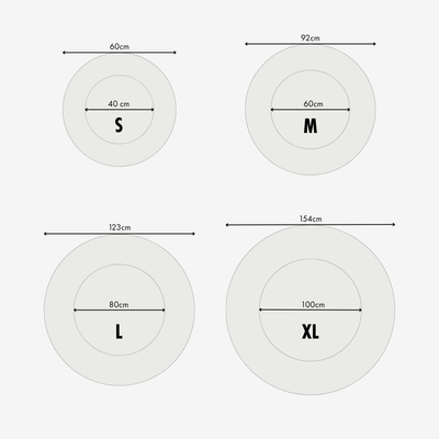 Orthopaedic donut Dog Bed - RePET Linen in light grey