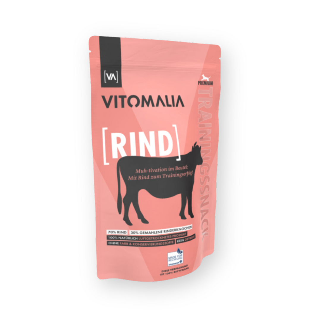 Rind Trainingssnacks - 500g - Vitomalia - Trainingssnacks