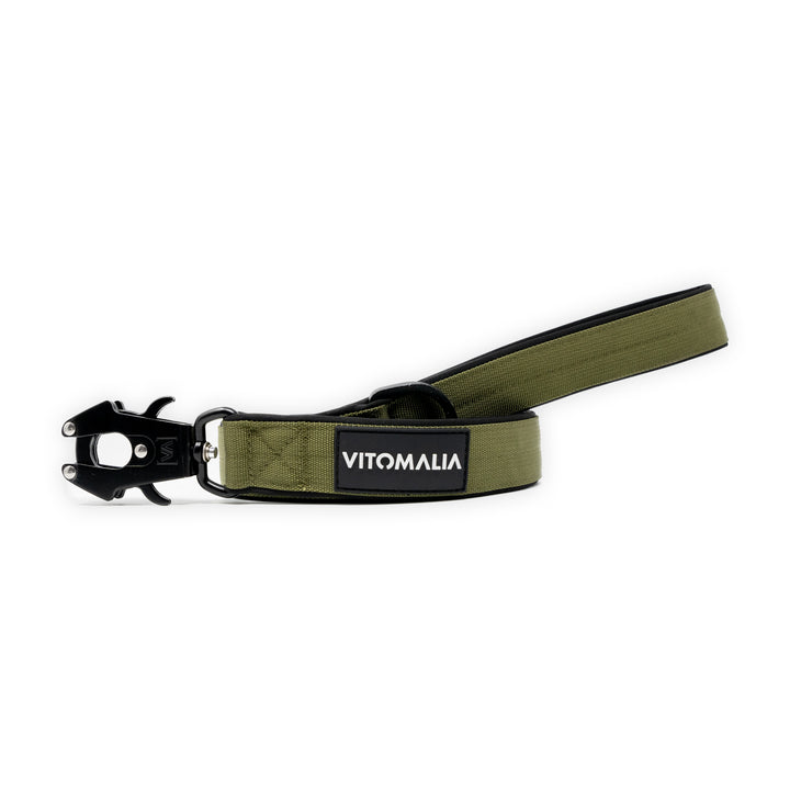 Hundeleine Extreme Edition Khaki - 1,5m mit Handschlaufe - Vitomalia - Hundeleine mit Handschlaufe